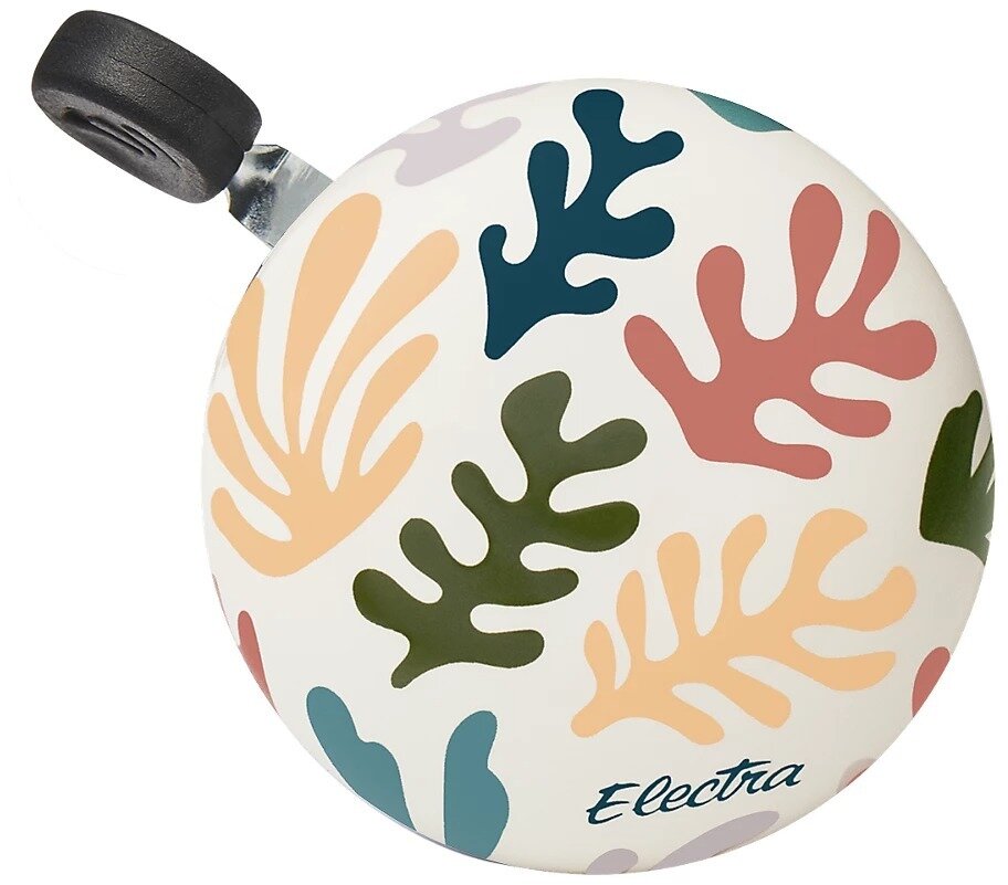 Electra bicycle bell with coral reef ocean graphic design