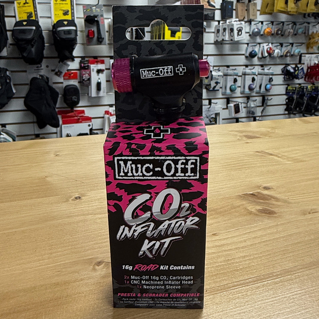 Muc-Off Road CO2 Inflator Kit in packaging