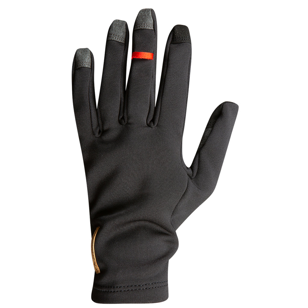 Pearl Izumi Thermal gloves top view showing brushed fleece back